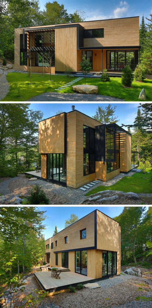 12 casas modernas que puedes construir en el bosque - Arkihome