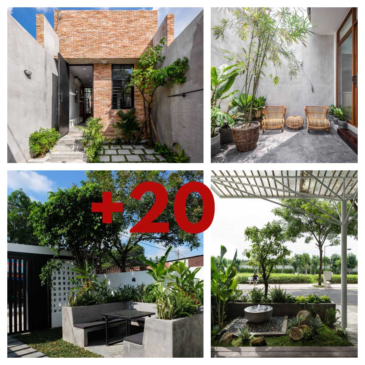 oro Monasterio choque 20 modelos de patios para el frente de la casa - Arkihome