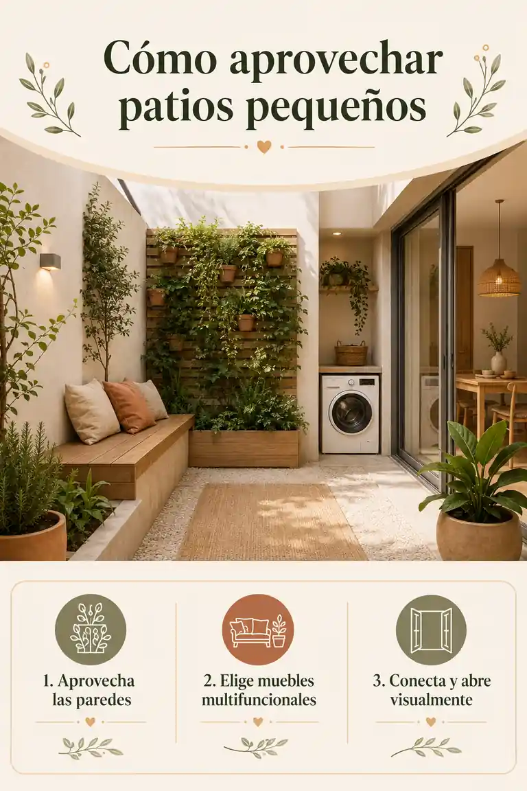 Cómo aprovechar patios pequeños
