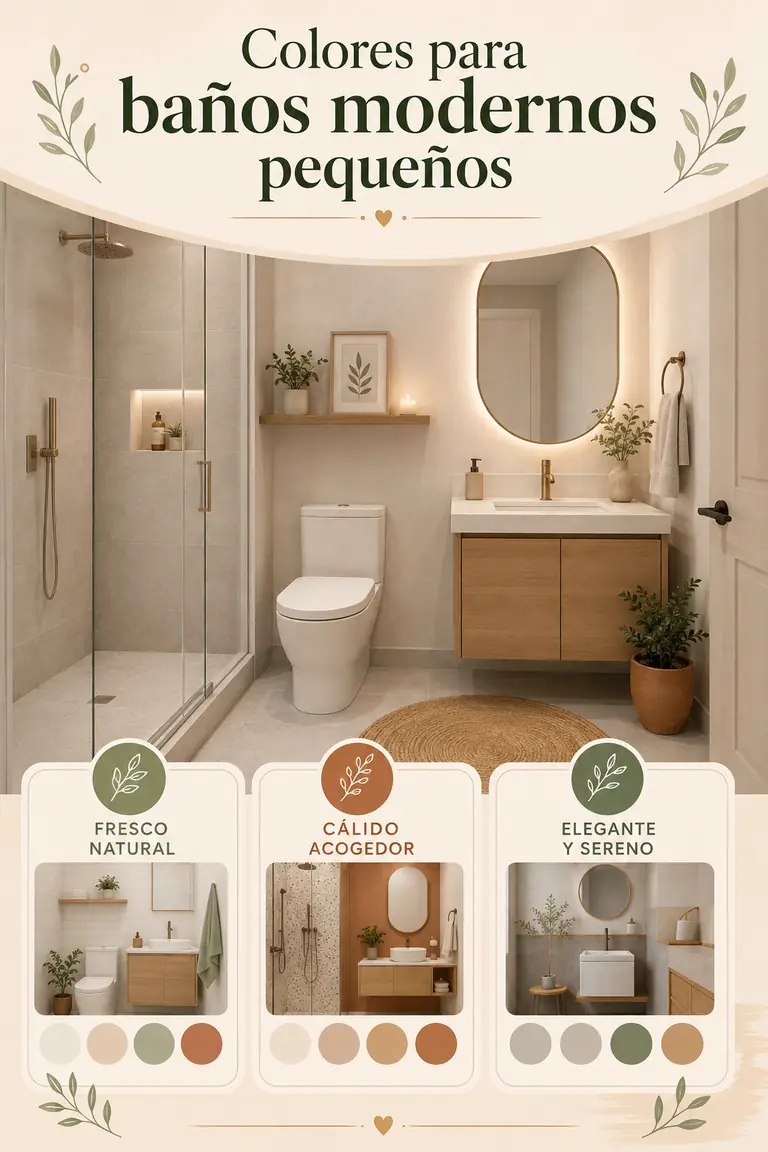 Colores para baños modernos pequeños