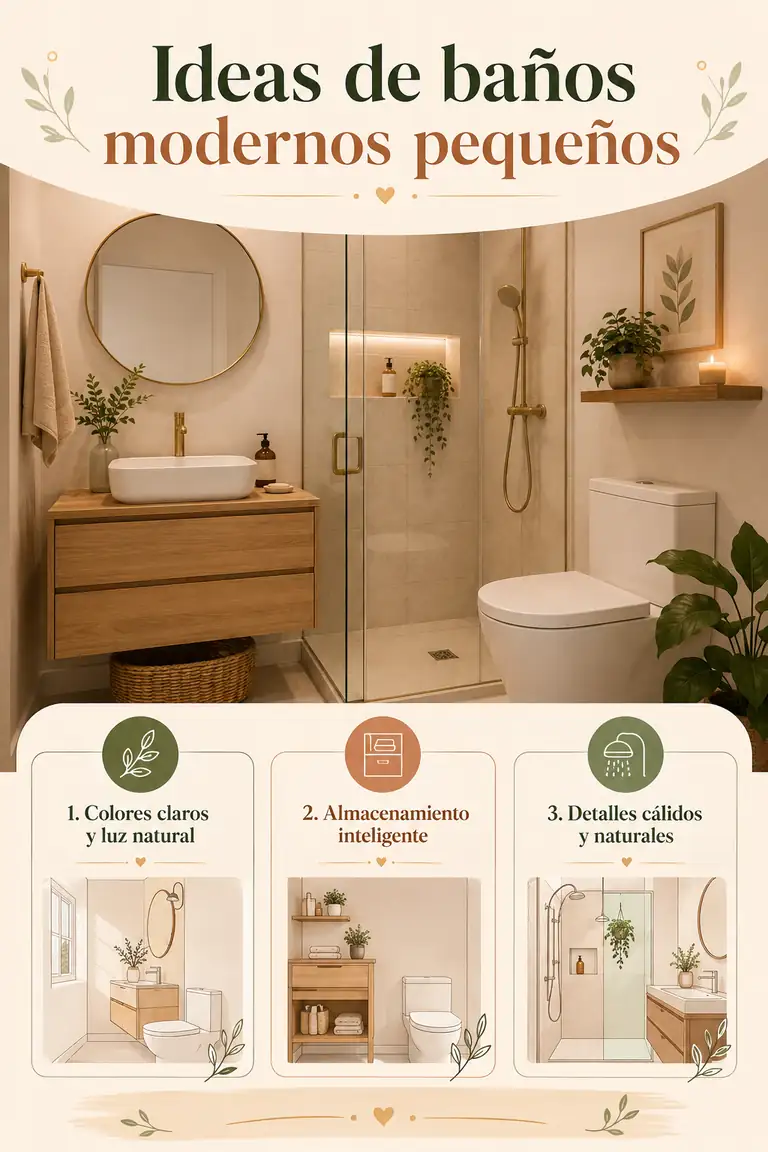 Ideas de baños modernos pequeños