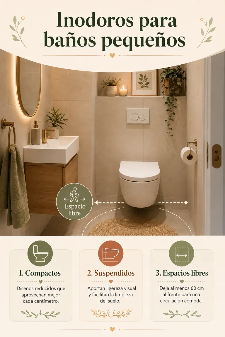 Inodoros para baños pequeños