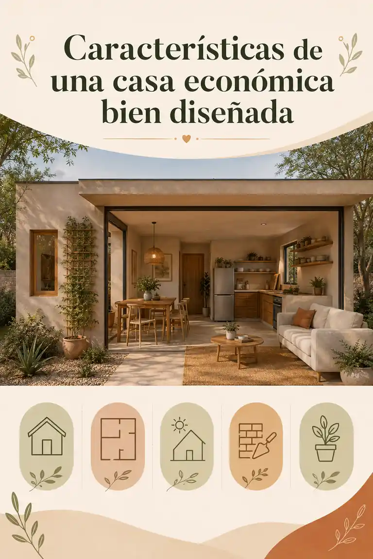 Características de una casa económica bien diseñada