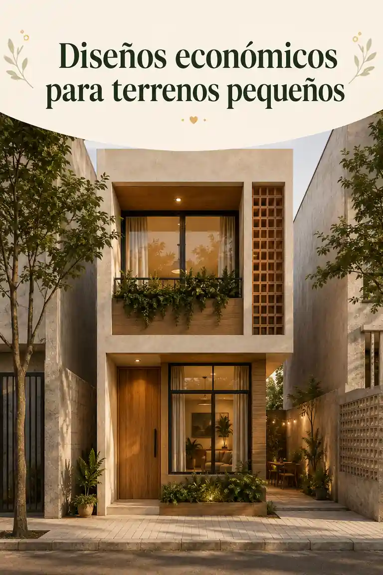 Diseños económicos para terrenos pequeños
