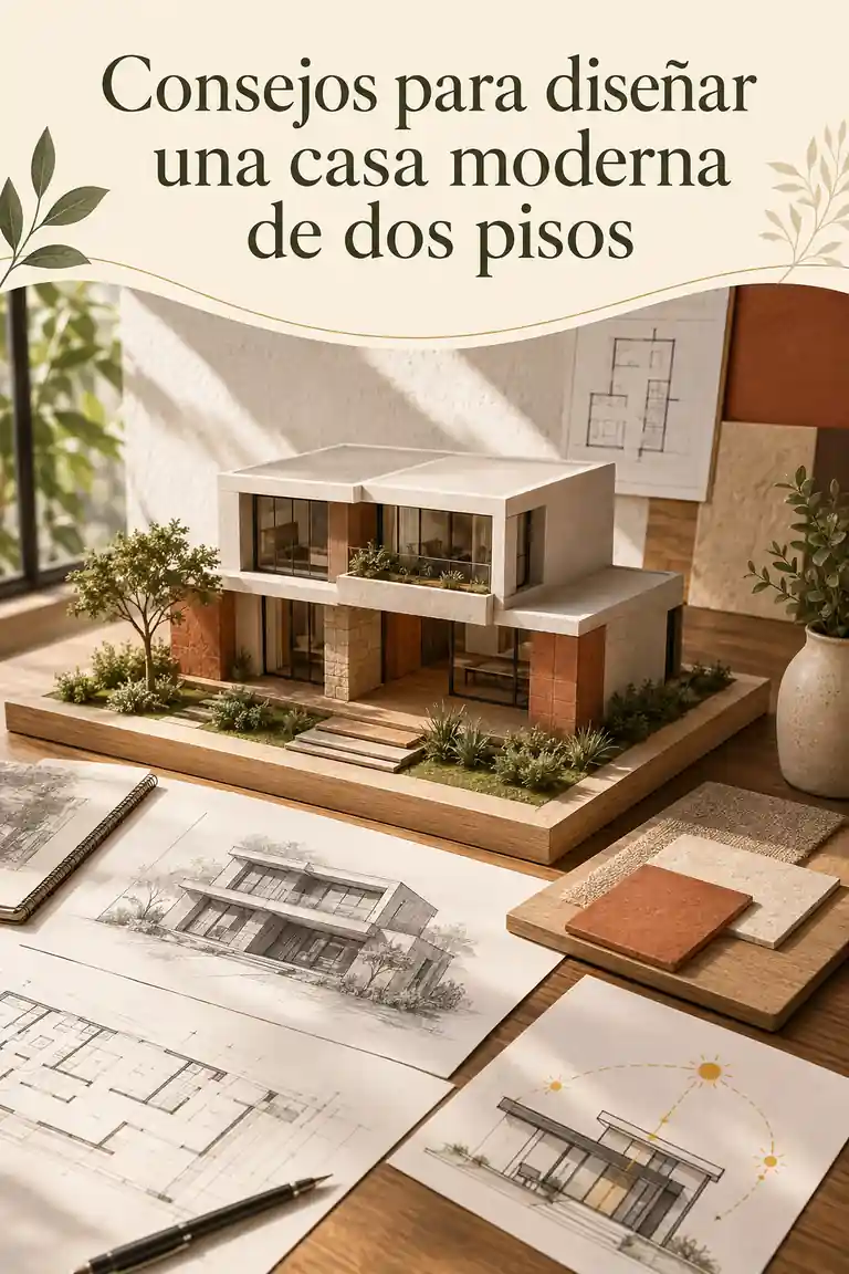 Consejos para diseñar una casa moderna de dos pisos