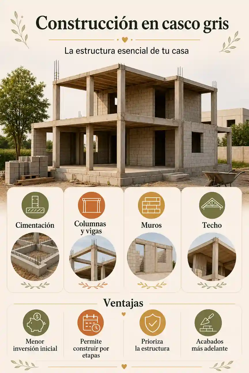 Qué incluye una construcción en casco gris