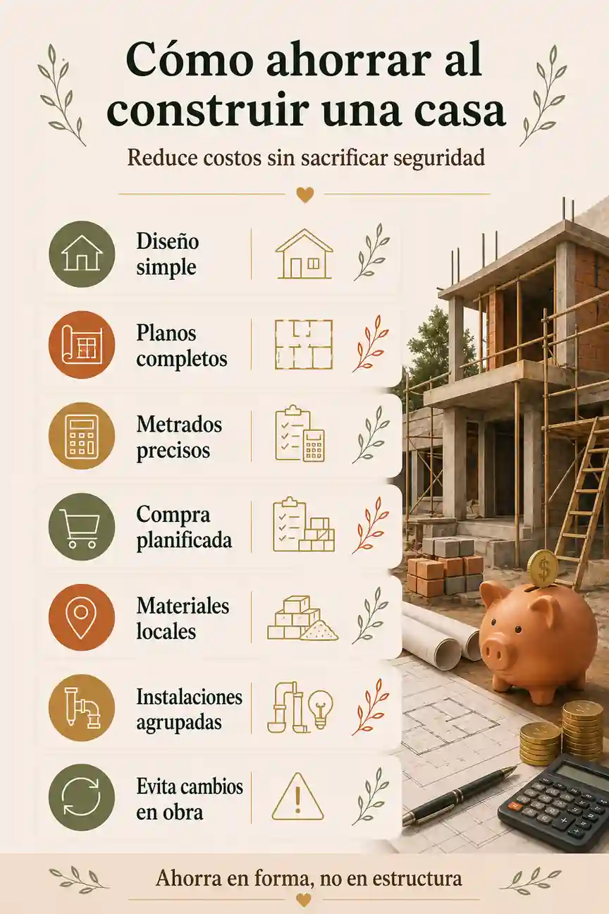Consejos para ahorrar al construir una casa