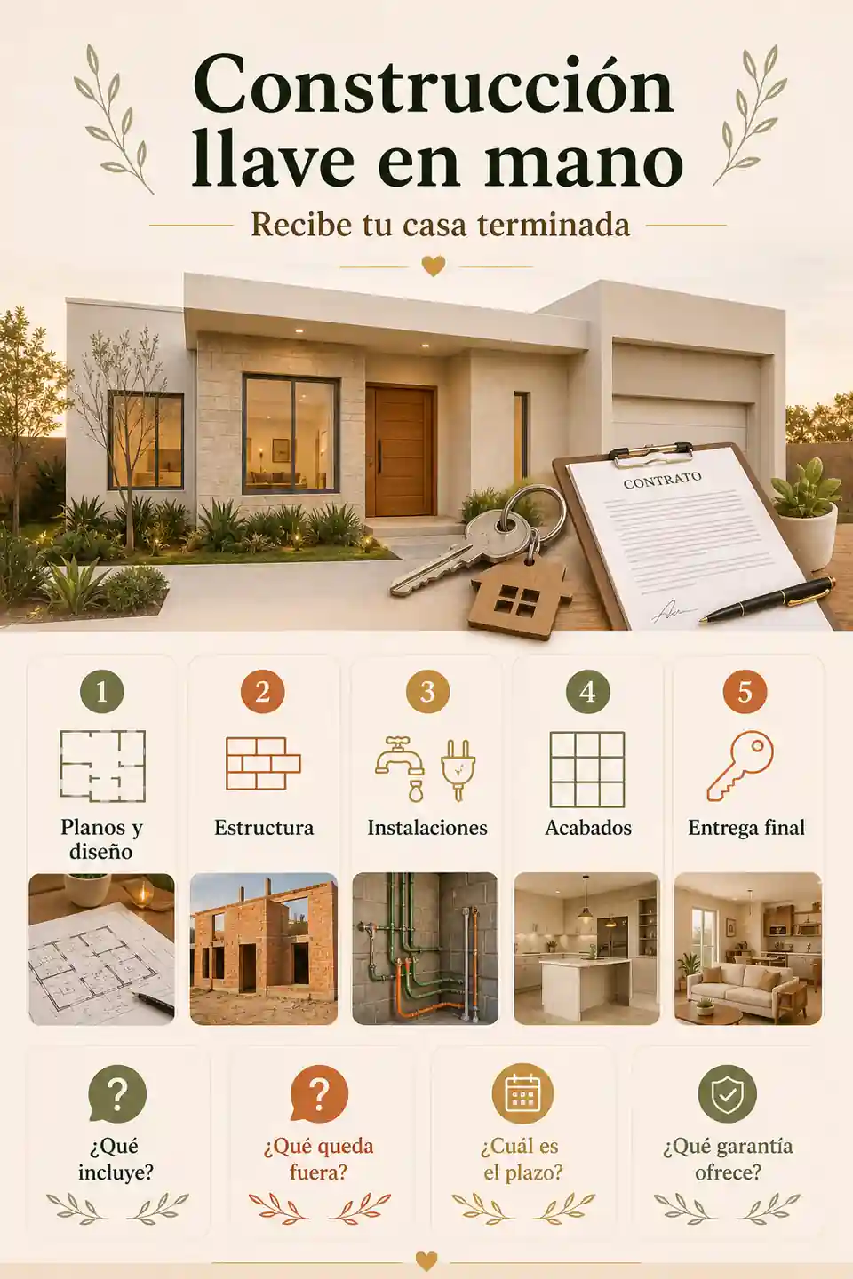 Qué incluye una construcción llave en mano