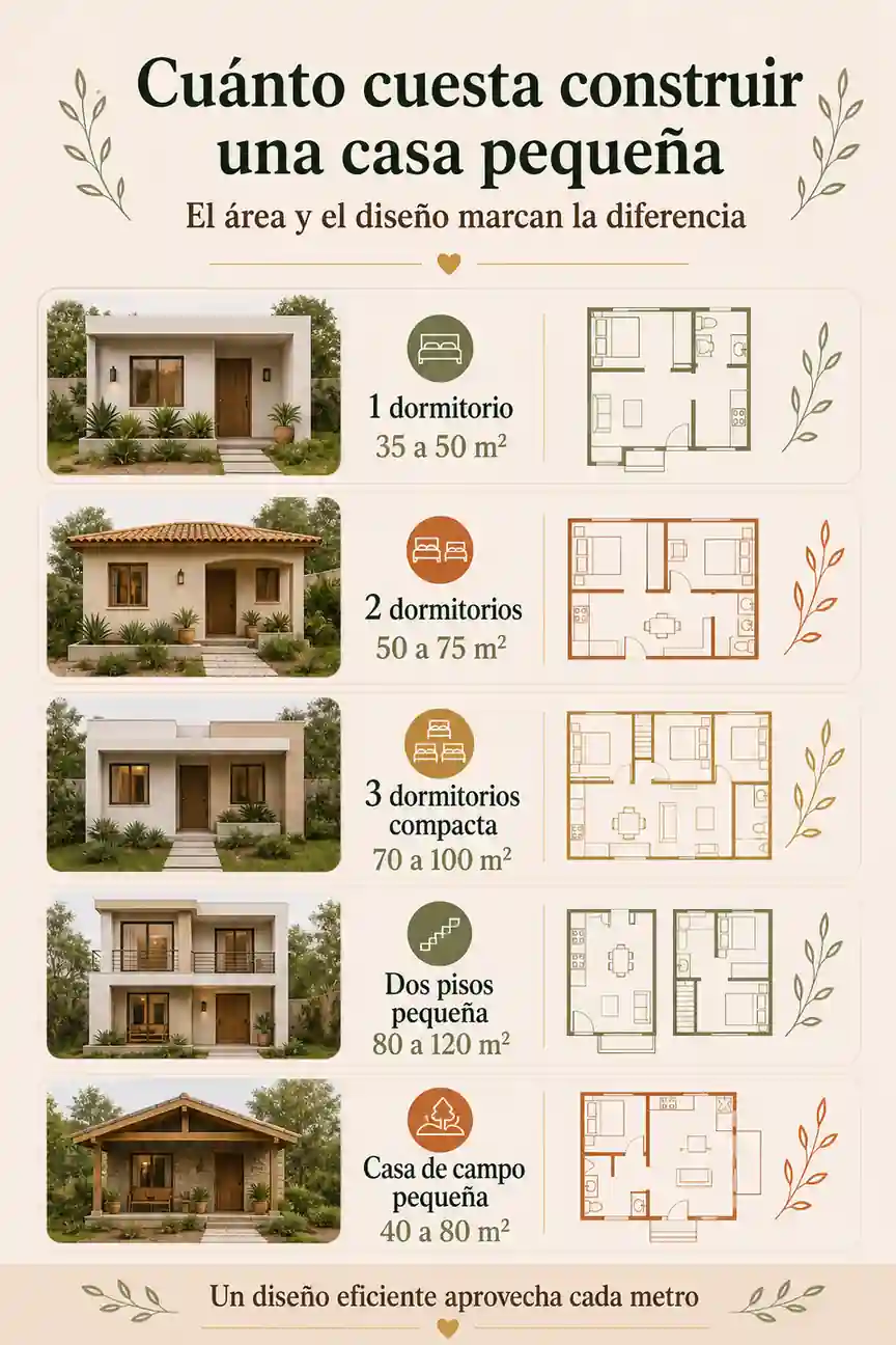 Costo de construir una casa pequeña