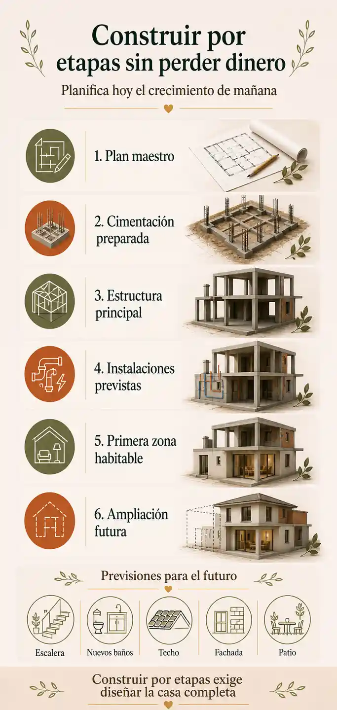 Cómo construir una casa por etapas