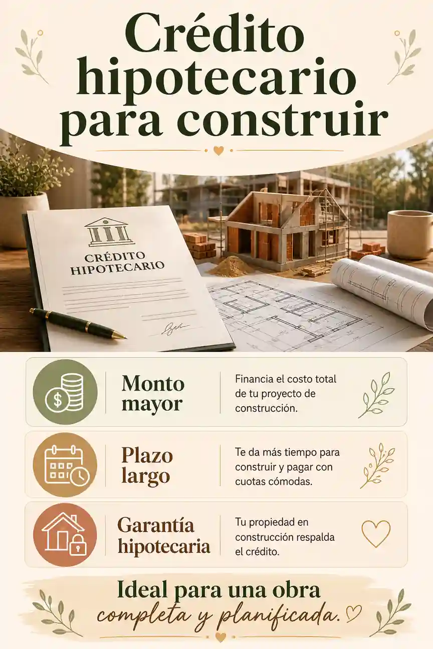 Crédito hipotecario para construir una casa