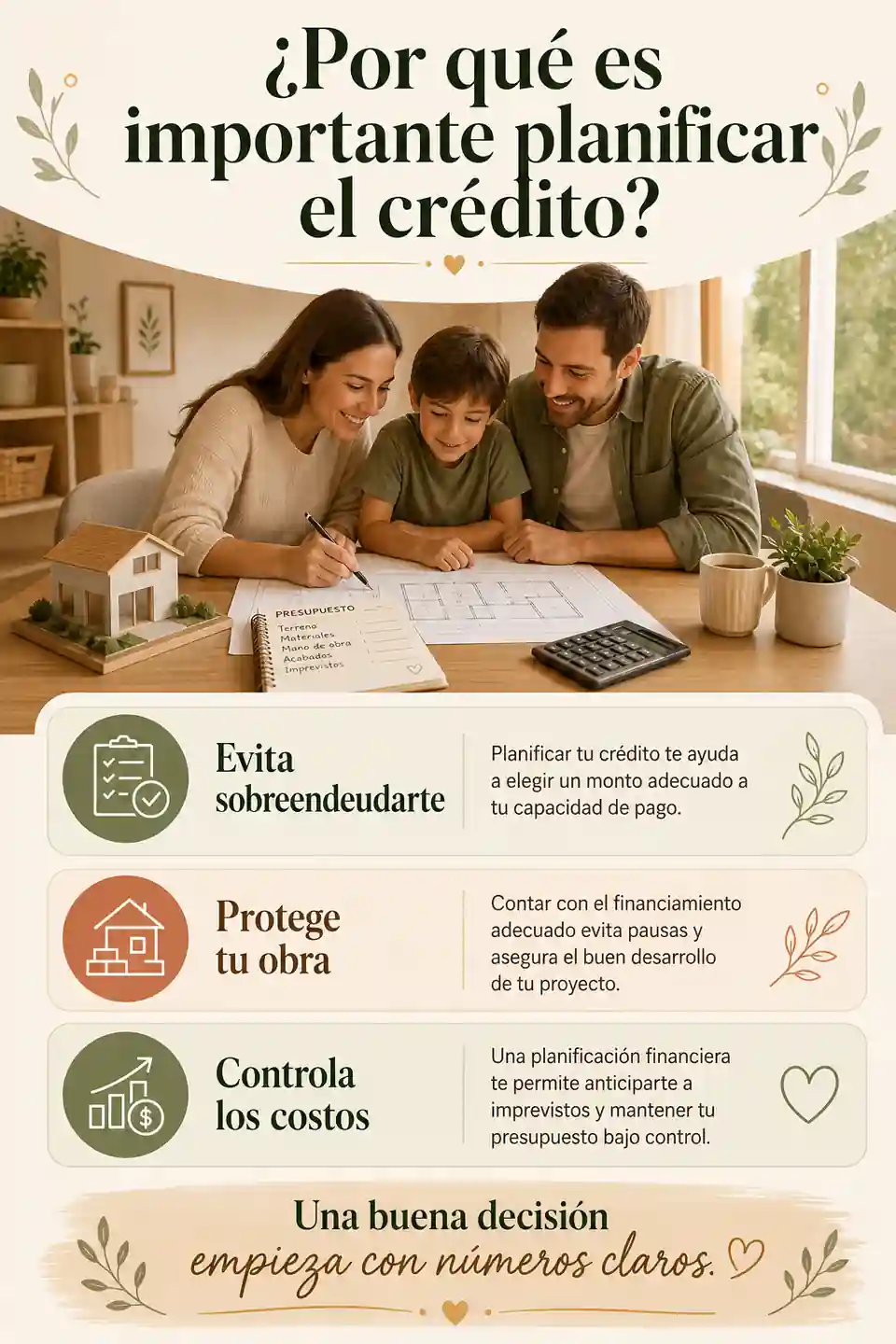 Por qué es importante planificar el crédito antes de construir