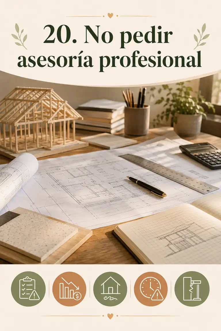 20. No pedir asesoría profesional
