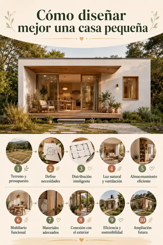 Cómo diseñar mejor una casa pequeña desde el inicio
