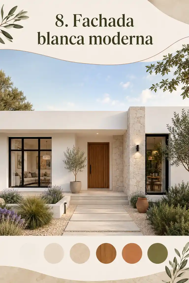 8. Fachada blanca moderna