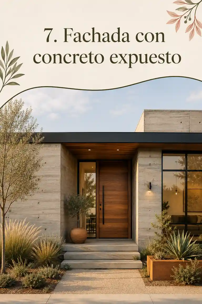 7. Fachada con concreto expuesto