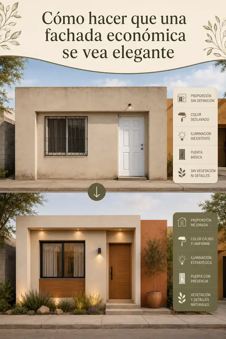 Cómo hacer que una fachada económica se vea elegante