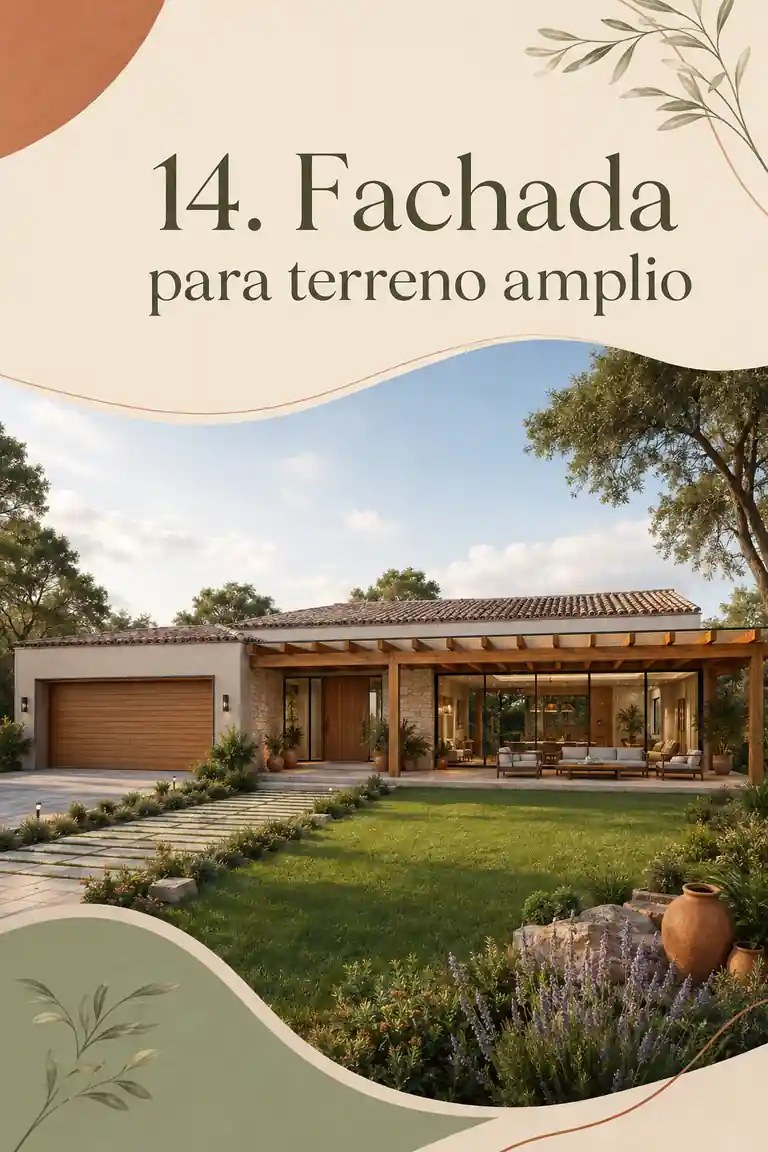 14. Fachada para terreno amplio