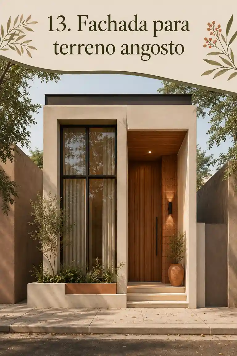 13. Fachada para terreno angosto