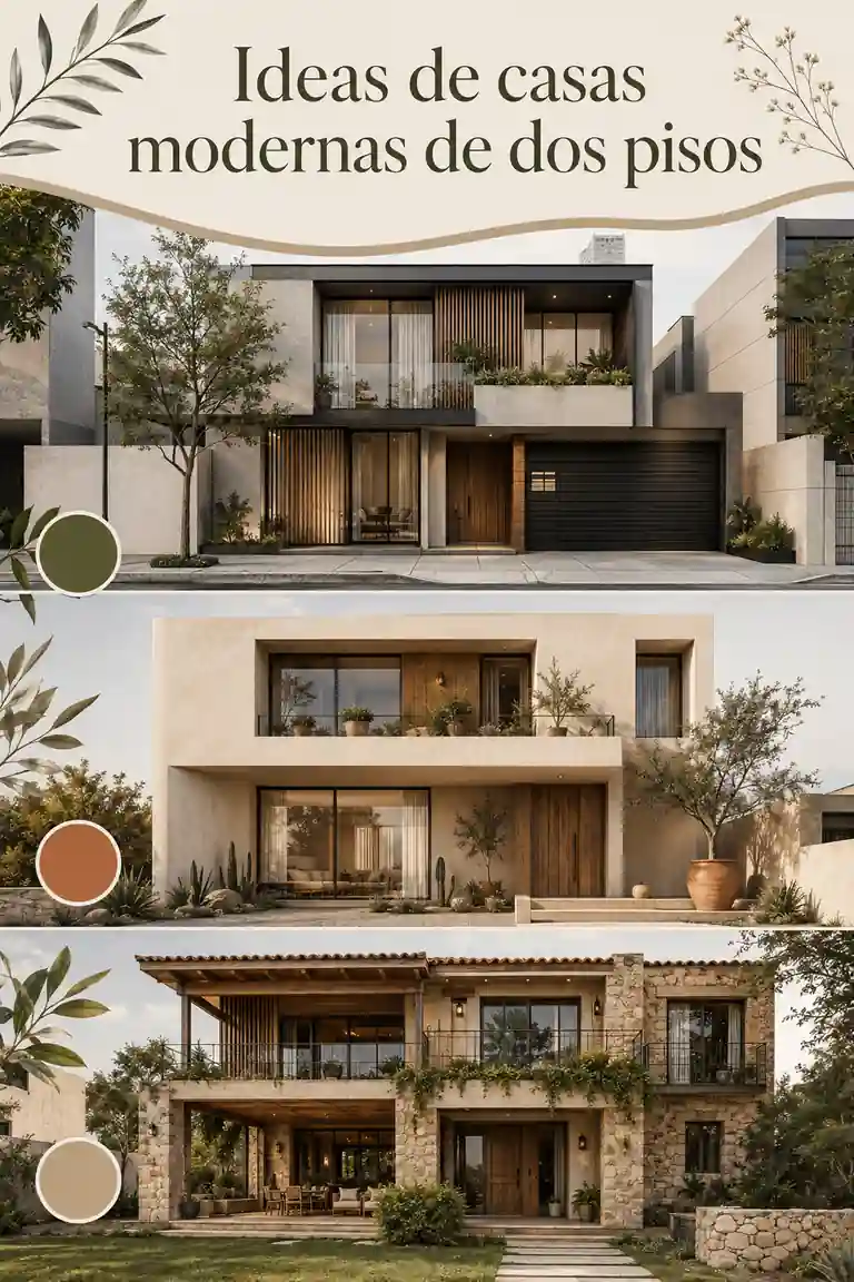 Ideas de casas modernas de dos pisos
