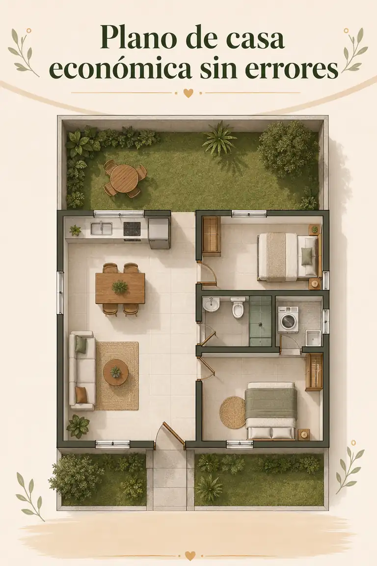 Plano de casa económica sin errores