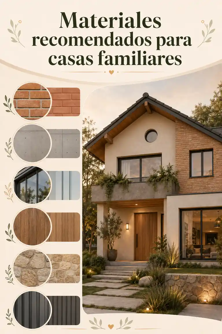 Materiales recomendados para casas familiares