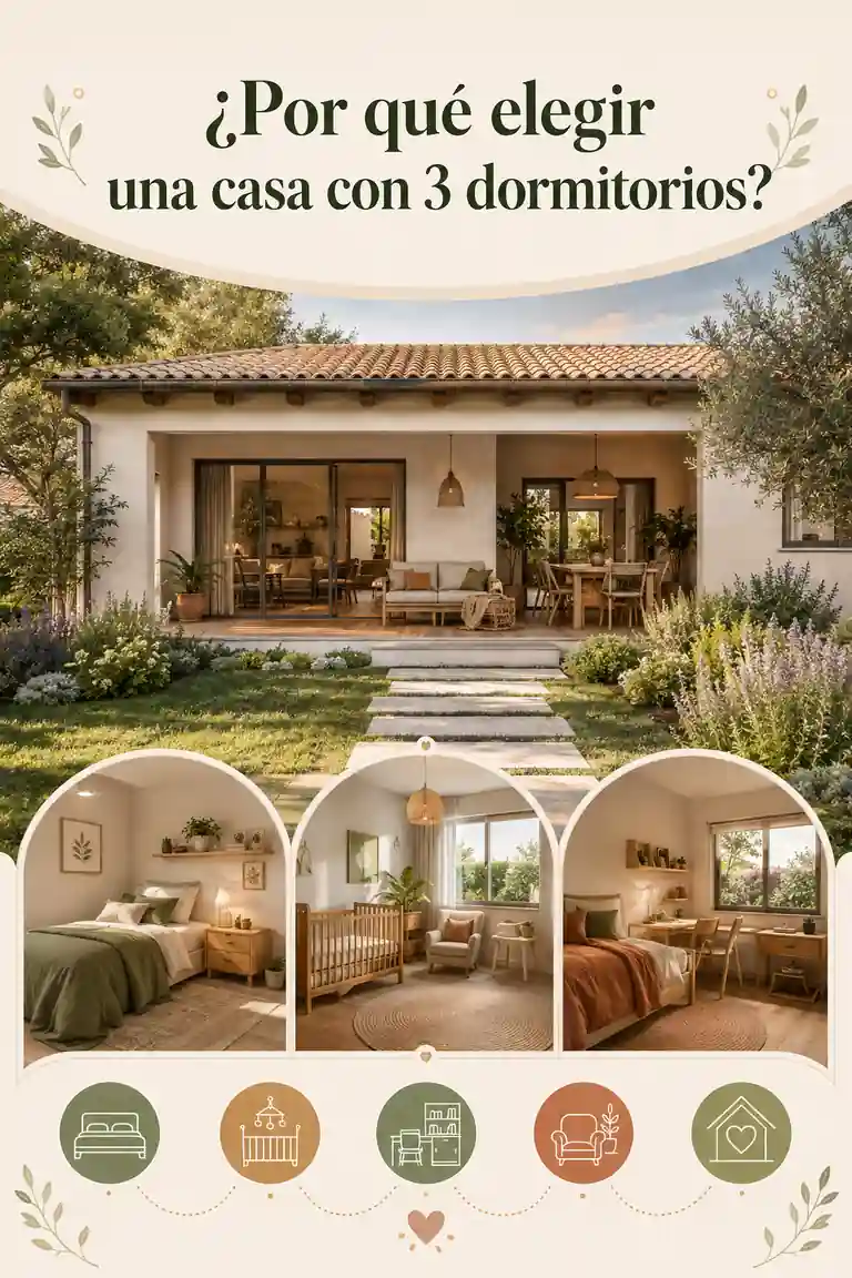 ¿Por qué elegir una casa con 3 dormitorios?