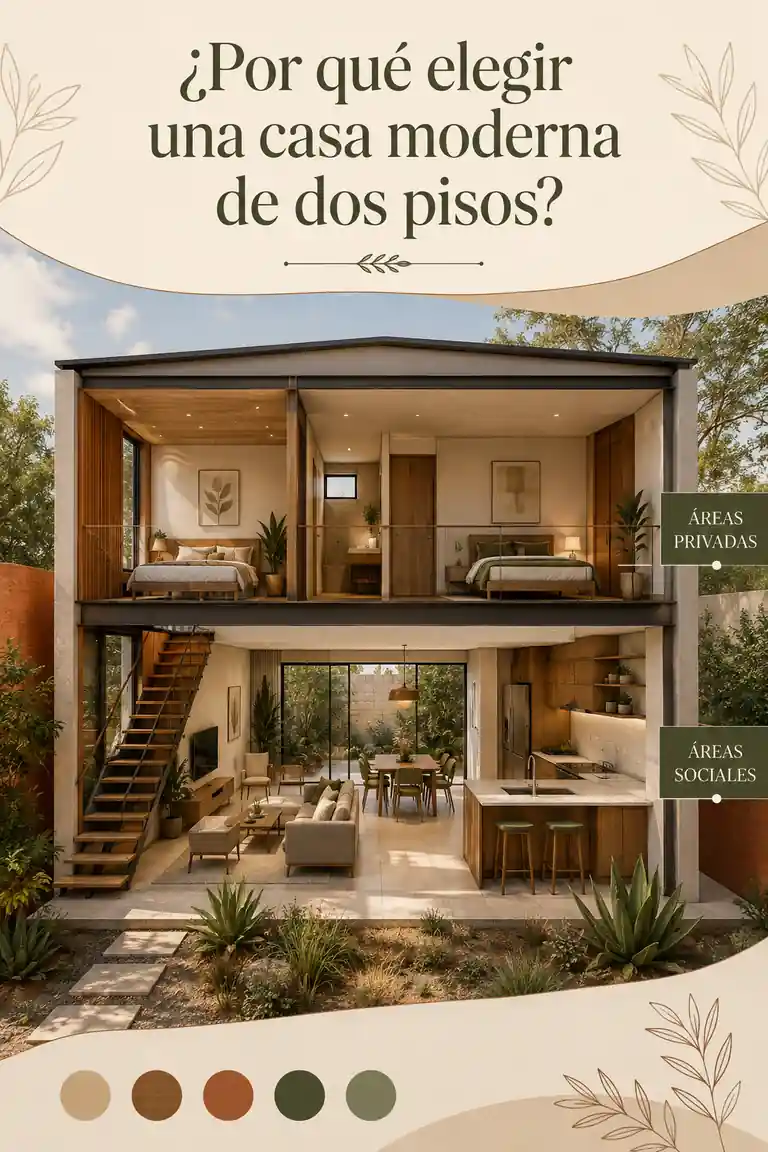 ¿Por qué elegir una casa moderna de dos pisos?