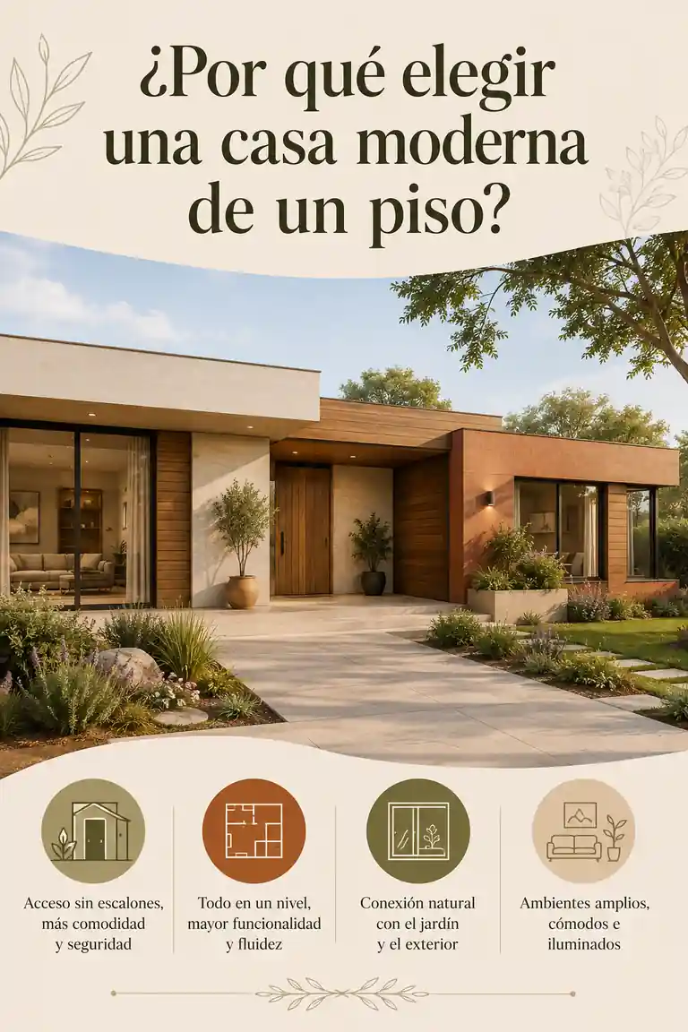 ¿Por qué elegir una casa moderna de un piso?