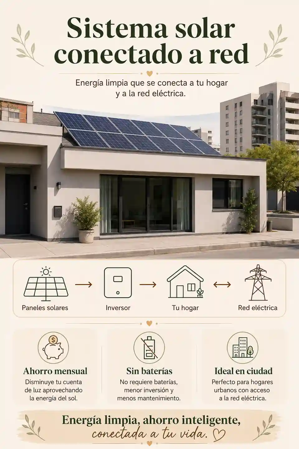 Sistema solar conectado a red