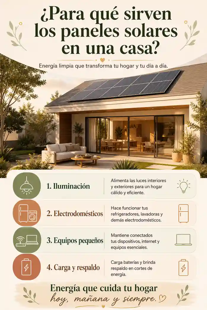 ¿Para qué sirven los paneles solares en una casa?