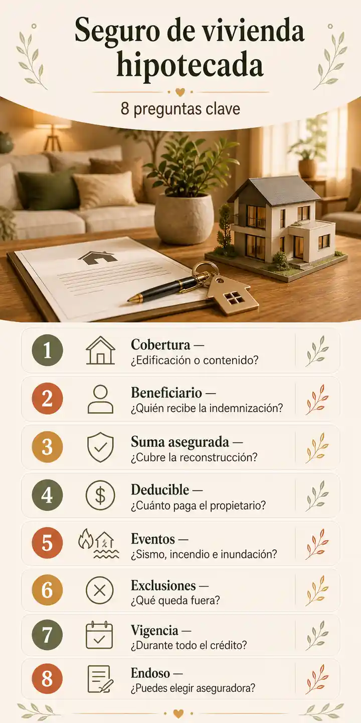 Preguntas clave sobre el seguro de una vivienda hipotecada
